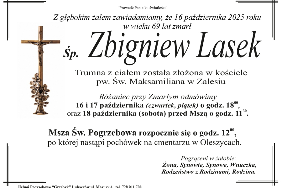Zmarł Zbigniew Lasek [69 lat]
